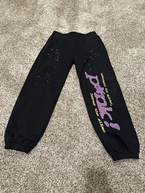 Pink Sp5der Pants Large